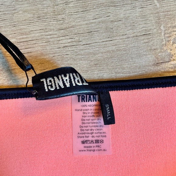 TRIANGL Neoprene Neon Coral Swim Bottoms - Picture 2 of 8